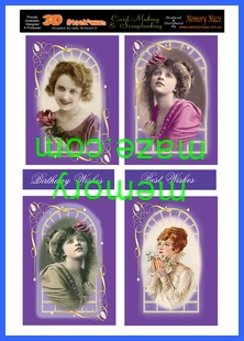 OCT 023-vintage ladies violet